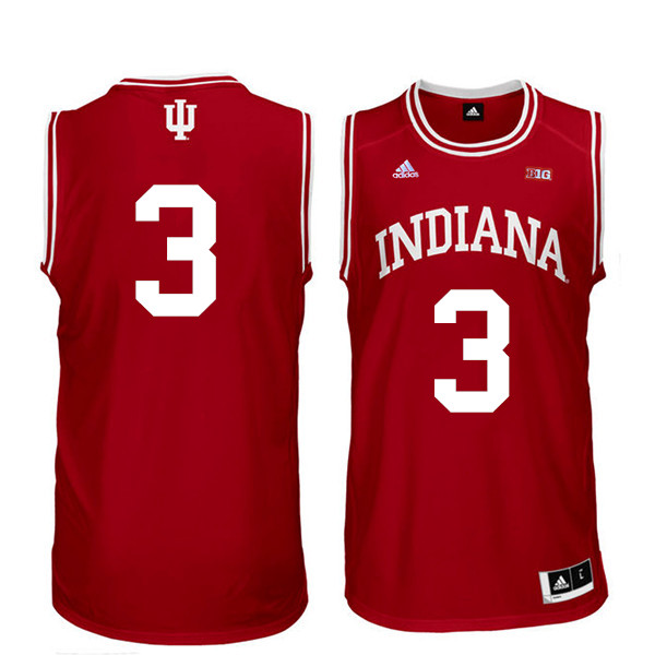 Men Indiana Hoosiers #3 Justin Smith College Basketball Jerseys Sale-Red